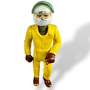 Fisher-Price Adventure People VINTAGE Race Car Driver #387 Yellow Figure FAIR